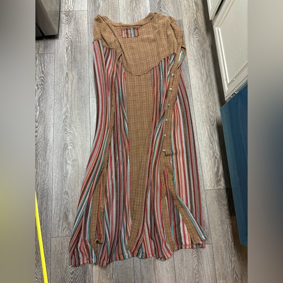 Pol brown Striped Multicolor Long Kimono - Picture 11 of 12